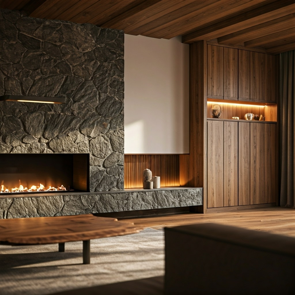 wooden and stone items